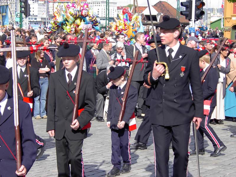 Drggens Buekorps ved Bryggesporen