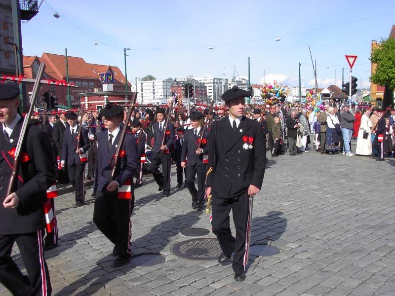 Drggens Buekorps ved Bryggesporen