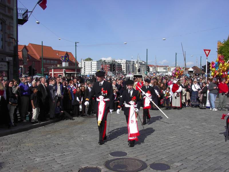 Skutevikens Buekorps ved Bryggesporen