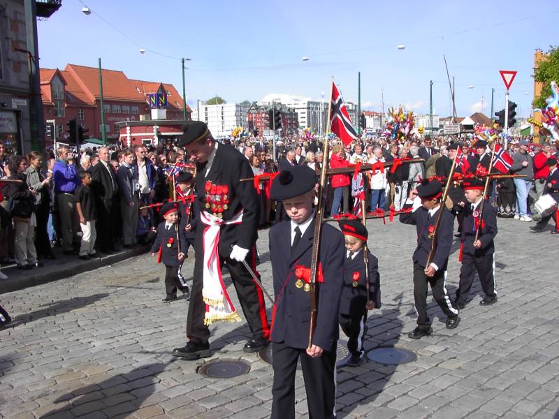 Skutevikens Buekorps ved Bryggesporen