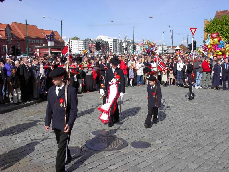 Skutevikens Buekorps ved Bryggesporen