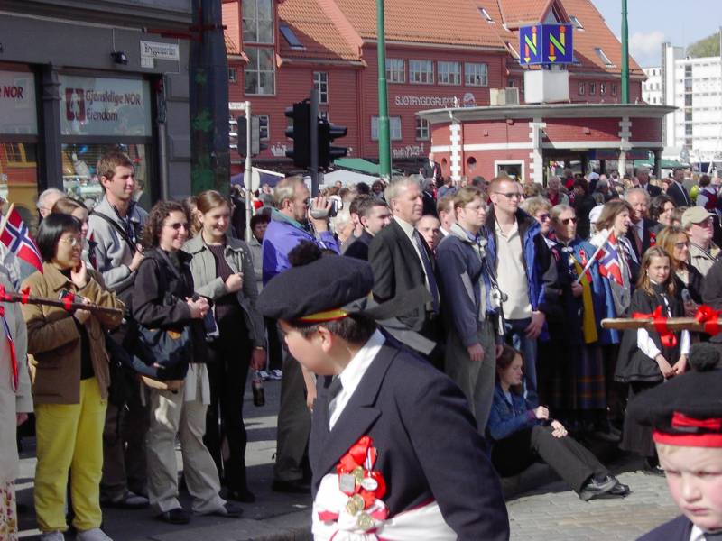 Skutevikens Buekorps ved Bryggesporen